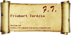 Friebert Terézia névjegykártya